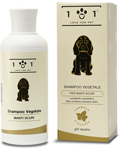 Shampoo Vegetale per Manti Scuri 250 ml