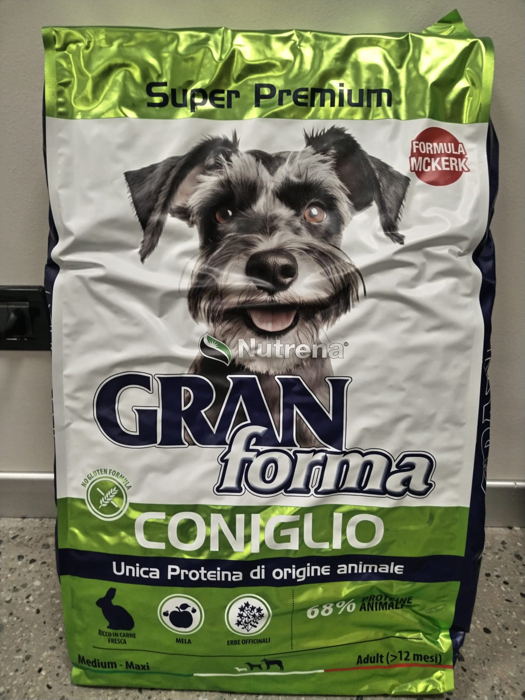 Gran Forma Coniglio e Riso (formula McKerk) - Monoproteico Gluten Free - 12kg