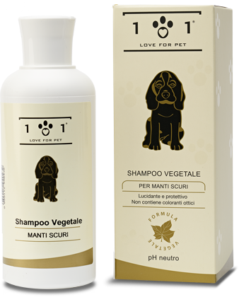 Shampoo Vegetale per Manti Scuri 250 ml