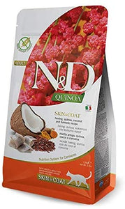 Farmina N&D -  Quinoa Cat Skin & Coat Aringa e Cocco 5 kg