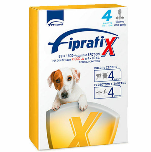 Fipratix spot on per cani di taglia piccola (da 4 a 10 kg) 4 PIP.