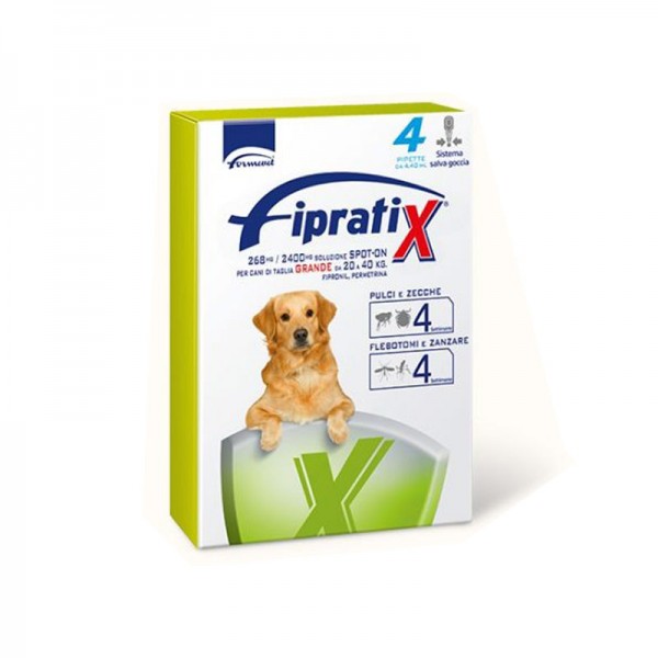 Fipratix spot on per cani di taglia Grande (da 20 a 40 kg) 4 PIP.