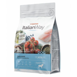 Italian Way Puppy-Junior Medium/Maxi Trota e Mirtilli 12 kg