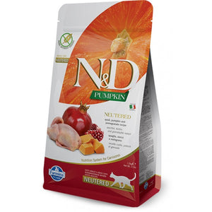 Farmina N&D - Adult Neutered alla Zucca, Quaglia e Melograno da 5 kg