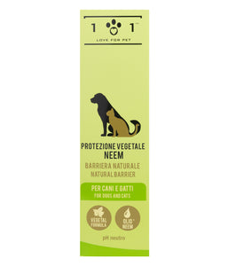 Protezione Vegetale Pulci e Zecche all'Olio di Neem per Cani e Gatti
